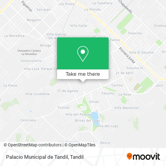 Palacio Municipal de Tandil map