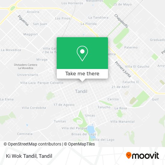 Ki Wok Tandil map