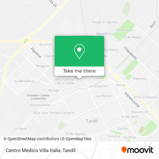 Mapa de Centro Medico Villa Italia