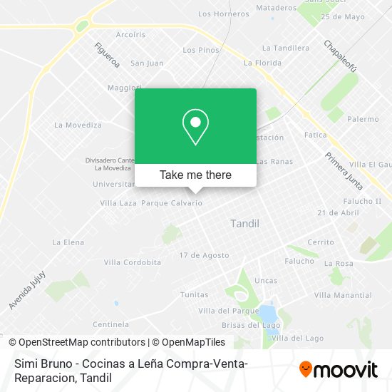 Mapa de Simi Bruno - Cocinas a Leña Compra-Venta-Reparacion