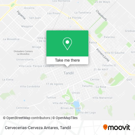 Cervecerias-Cerveza Antares map