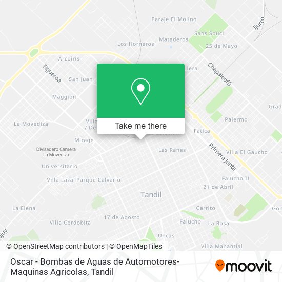 Mapa de Oscar - Bombas de Aguas de Automotores- Maquinas Agricolas
