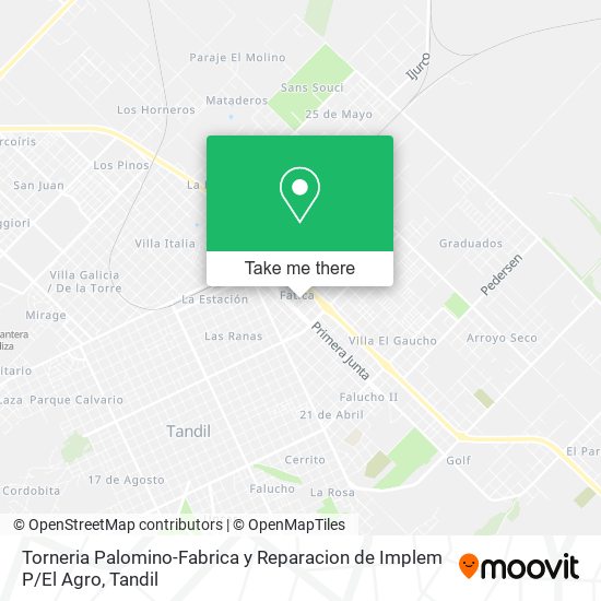 Torneria Palomino-Fabrica y Reparacion de Implem P / El Agro map