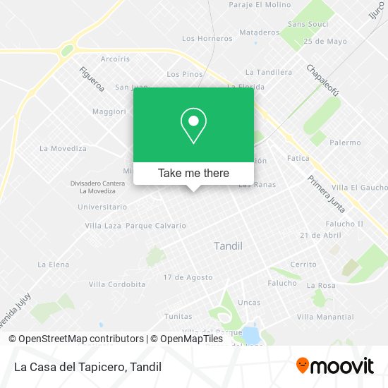 Mapa de La Casa del Tapicero