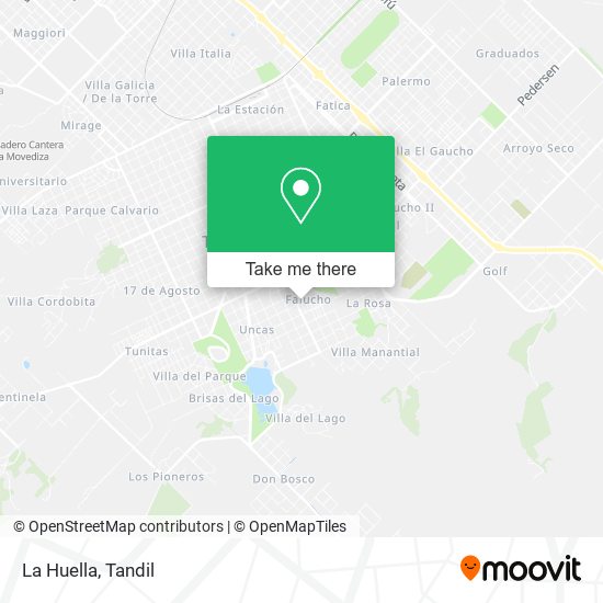 Mapa de La Huella