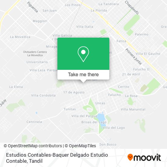 Estudios Contables-Baquer Delgado Estudio Contable map