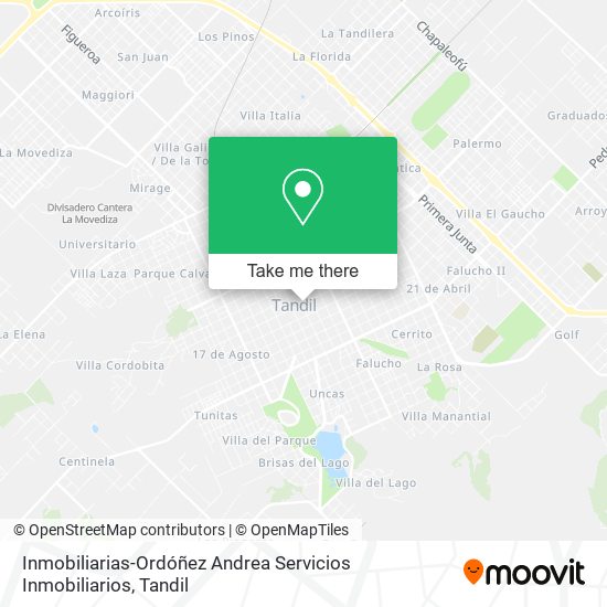 Mapa de Inmobiliarias-Ordóñez Andrea Servicios Inmobiliarios