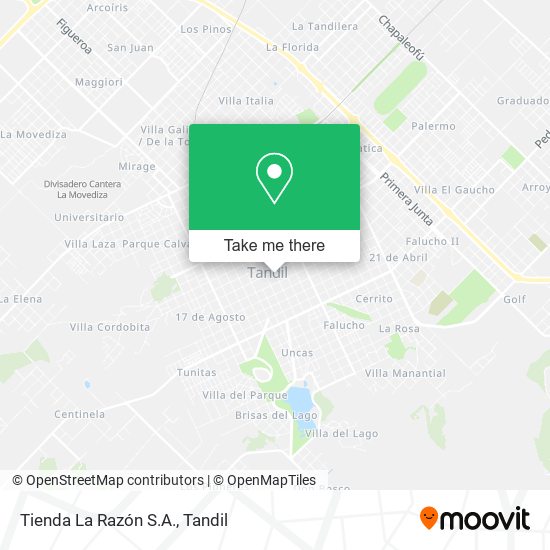 Tienda La Razón S.A. map