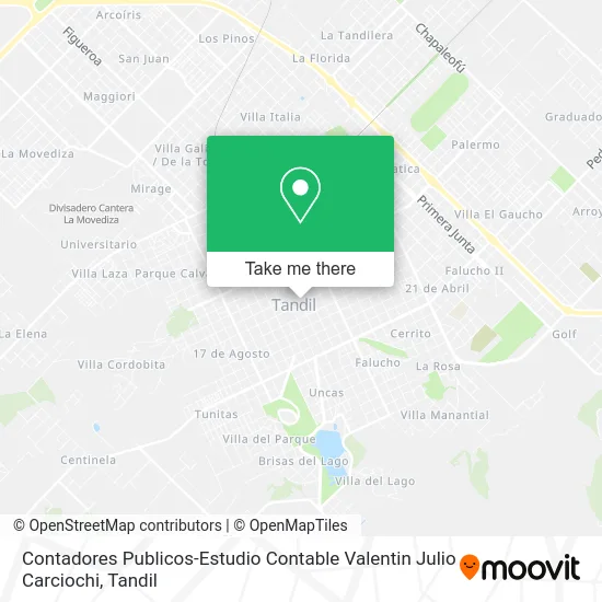 Contadores Publicos-Estudio Contable Valentin Julio Carciochi map