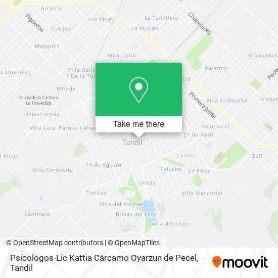 Psicologos-Lic Kattia Cárcamo Oyarzun de Pecel map