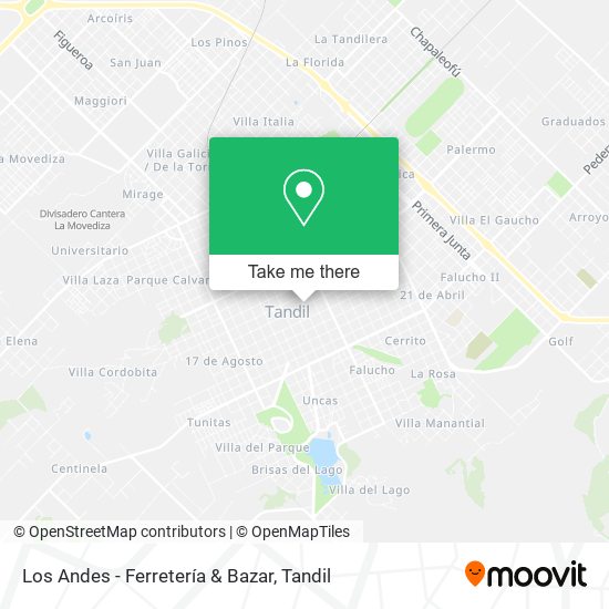 Los Andes - Ferretería & Bazar map