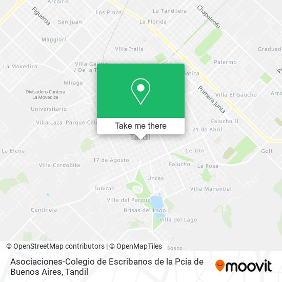 Asociaciones-Colegio de Escribanos de la Pcia de Buenos Aires map