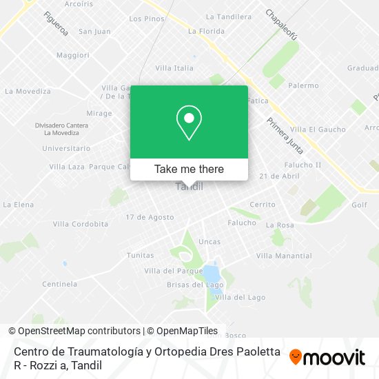 Centro de Traumatología y Ortopedia Dres Paoletta R - Rozzi a map
