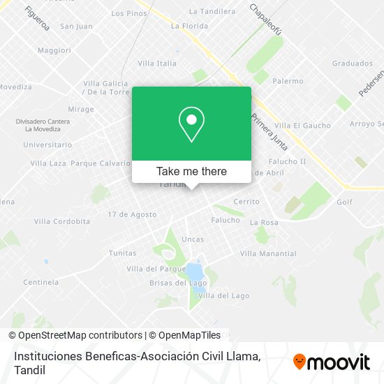Mapa de Instituciones Beneficas-Asociación Civil Llama