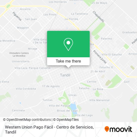 Western Union Pago Fácil - Centro de Servicios map