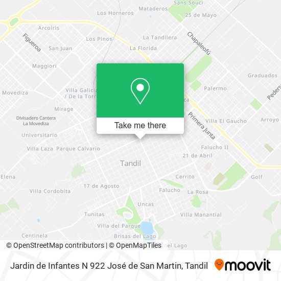 Mapa de Jardin de Infantes N 922 José de San Martin