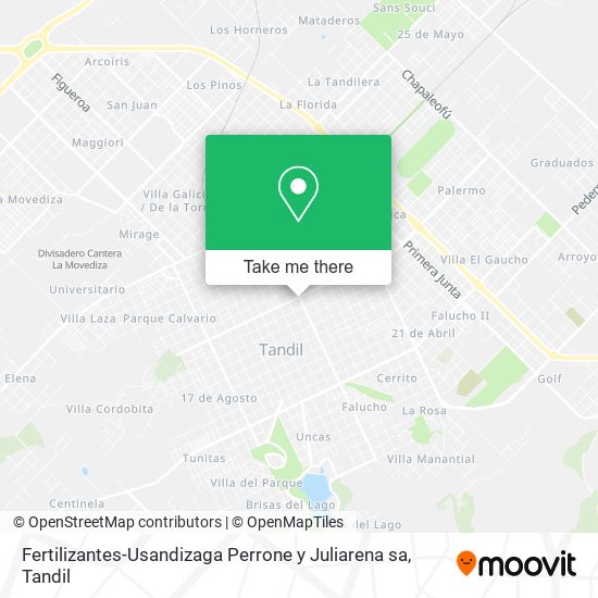 Mapa de Fertilizantes-Usandizaga Perrone y Juliarena sa