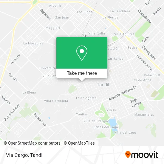Via Cargo map