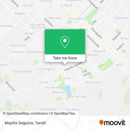 Mapfre Seguros map