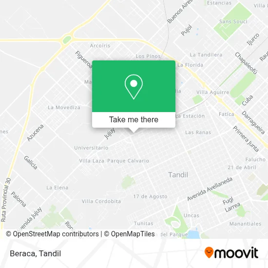 Beraca map