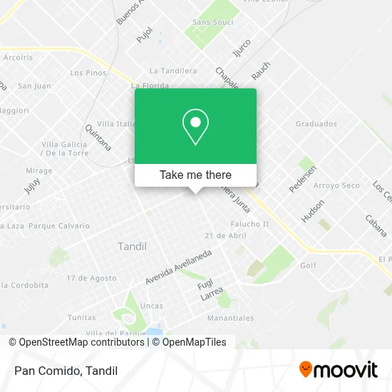 Pan Comido map