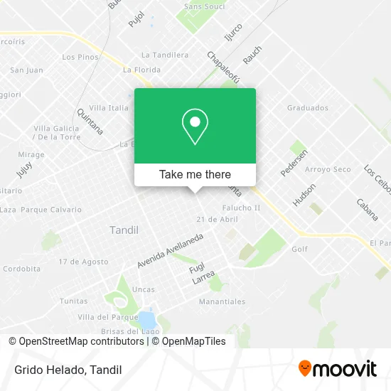 Grido Helado map