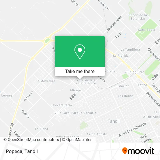 Popeca map