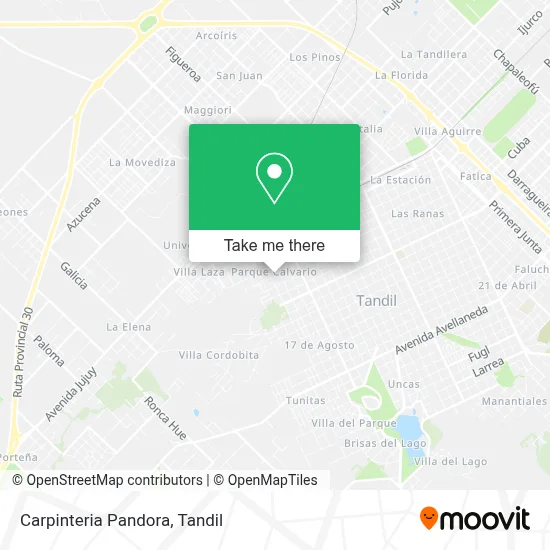 Carpinteria Pandora map