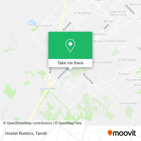 Hostel Rustico map