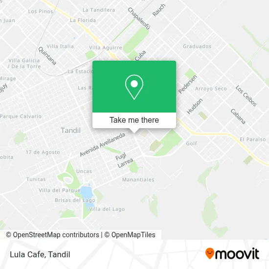 Lula Cafe map
