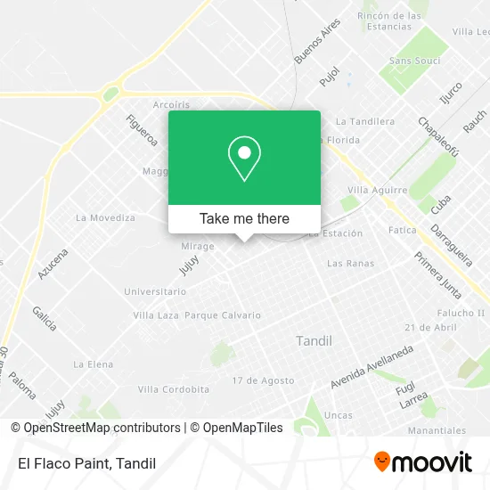 El Flaco Paint map