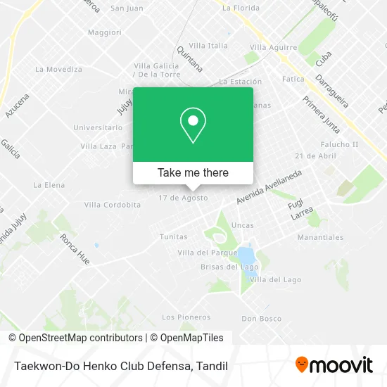 Taekwon-Do Henko Club Defensa map