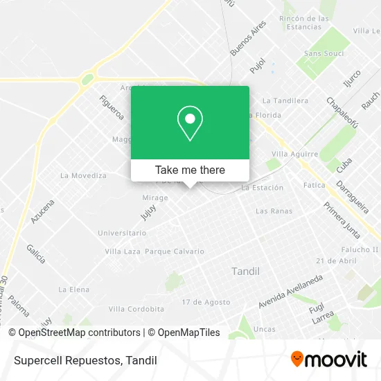 Supercell Repuestos map
