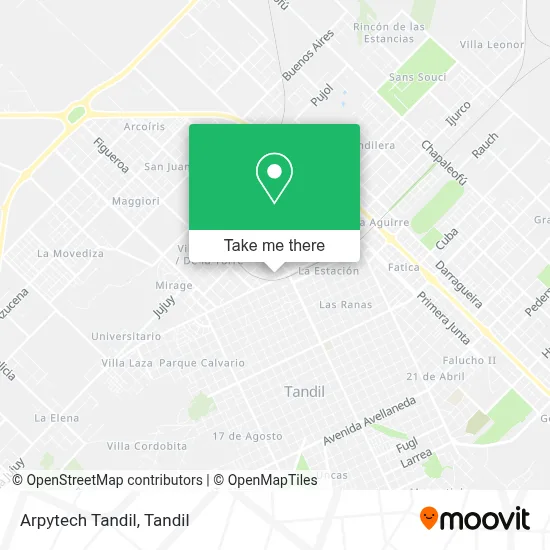 Arpytech Tandil map