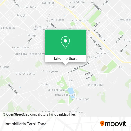 Inmobiliaria Terni map
