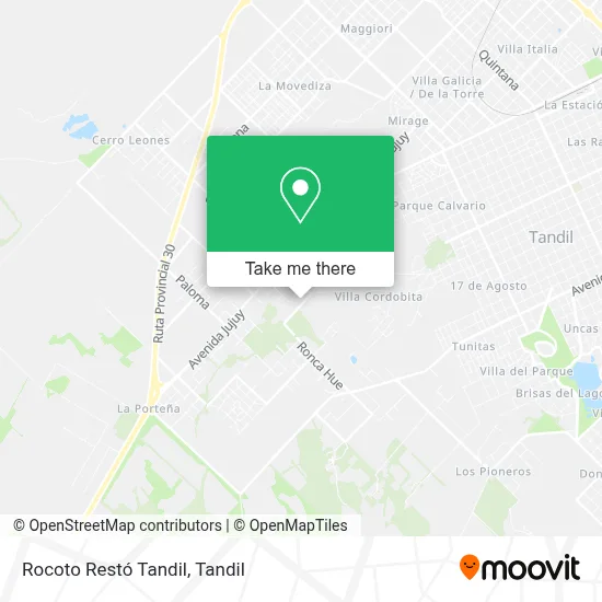 Rocoto Restó Tandil map