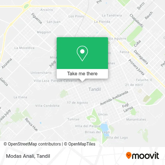 Modas Anali map