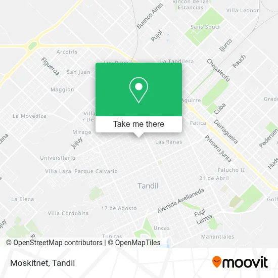 Moskitnet map