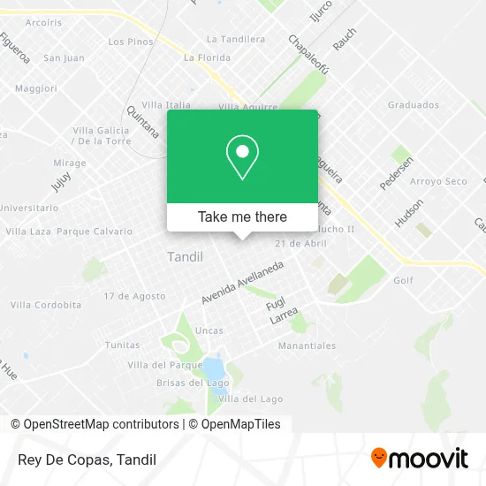 Rey De Copas map