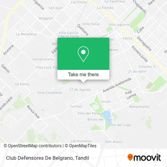 Club Defensores De Belgrano map