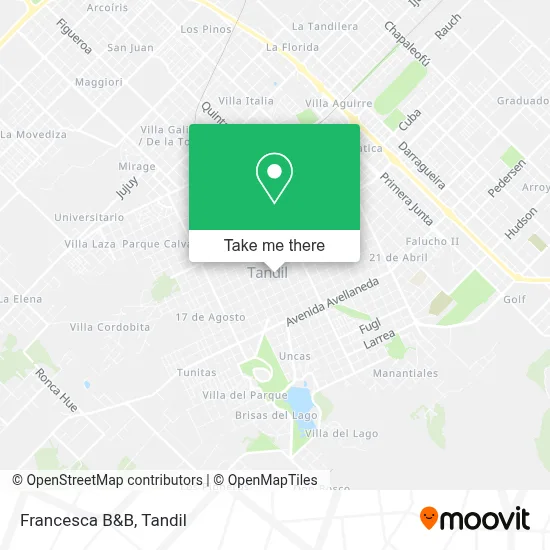Francesca B&B map