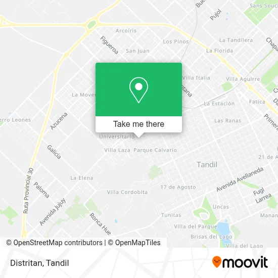 Distritan map