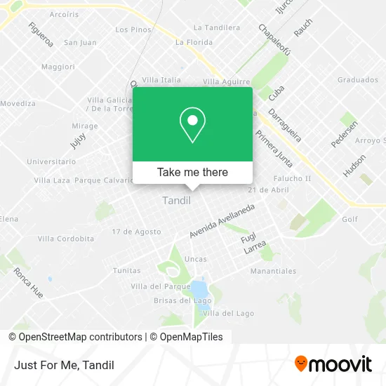 Just For Me map
