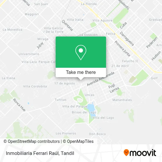Inmobiliaria Ferrari Raúl map