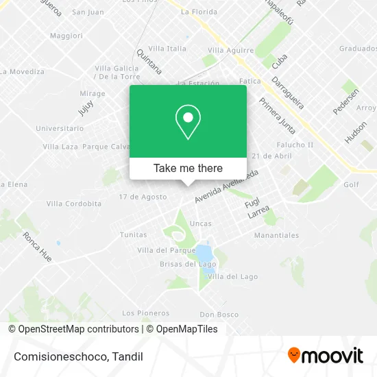 Comisioneschoco map