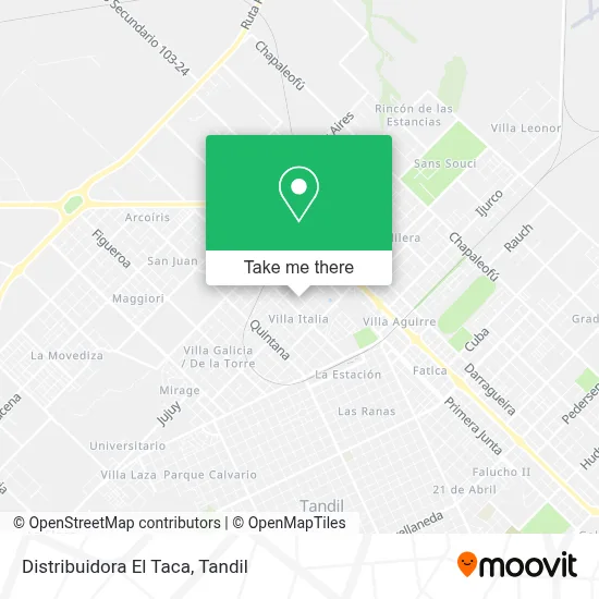 Distribuidora El Taca map