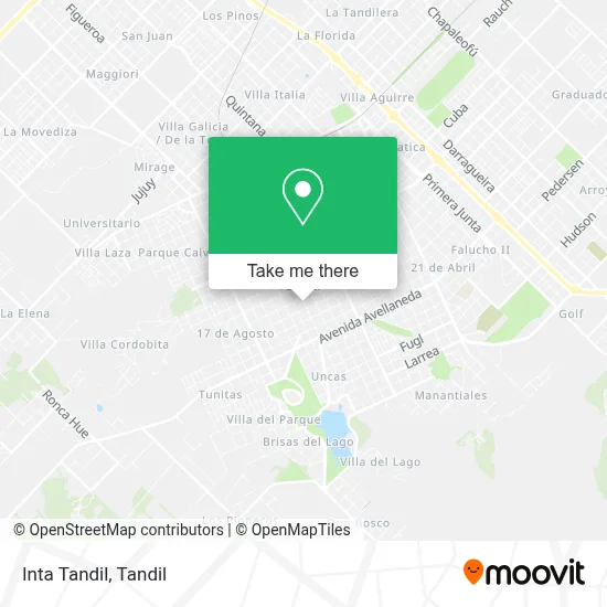 Inta Tandil map