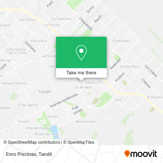 Enro Piscinas map
