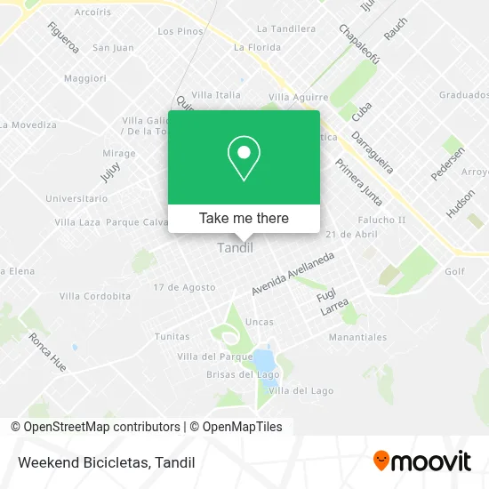 Weekend Bicicletas map