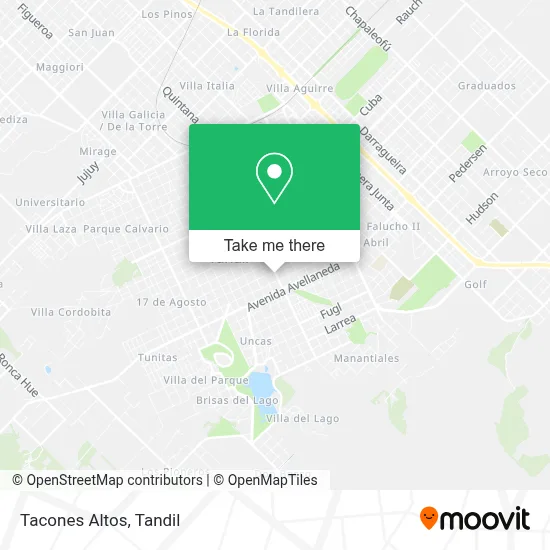 Tacones Altos map